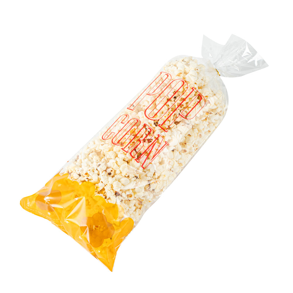 Bag Tek Clear Plastic Popcorn Bag - 17" x 7" - 100 count box