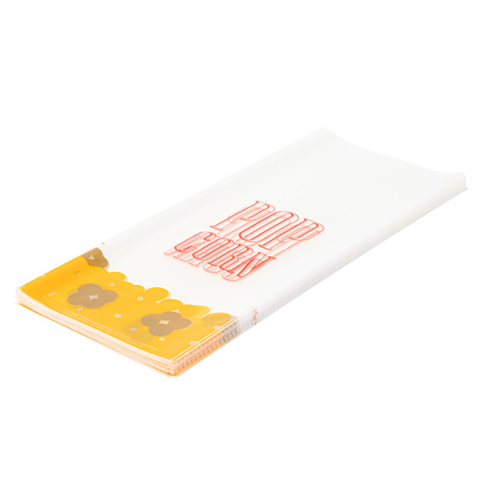 Bag Tek Clear Plastic Popcorn Bag - 17" x 7" - 100 count box
