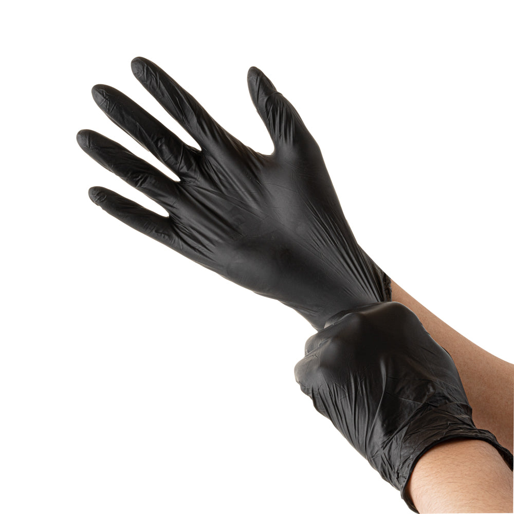 Low Derma Blackberry Medium Nitrile Gloves - Hypoallergenic, Non-Sterile, Powder-Free - 100 count box