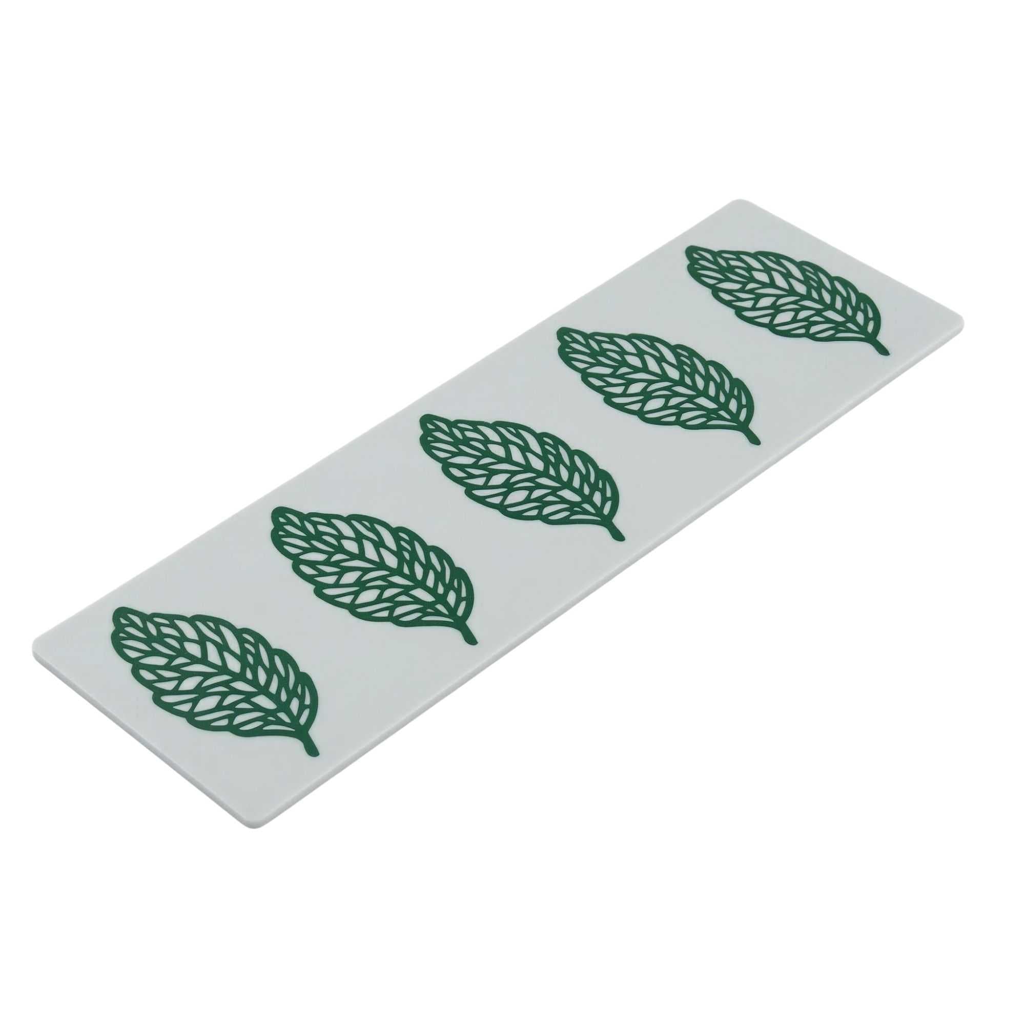 Pastry Tek Gray Silicone Spring Leaf Fondant Impression Mat - 1 count box