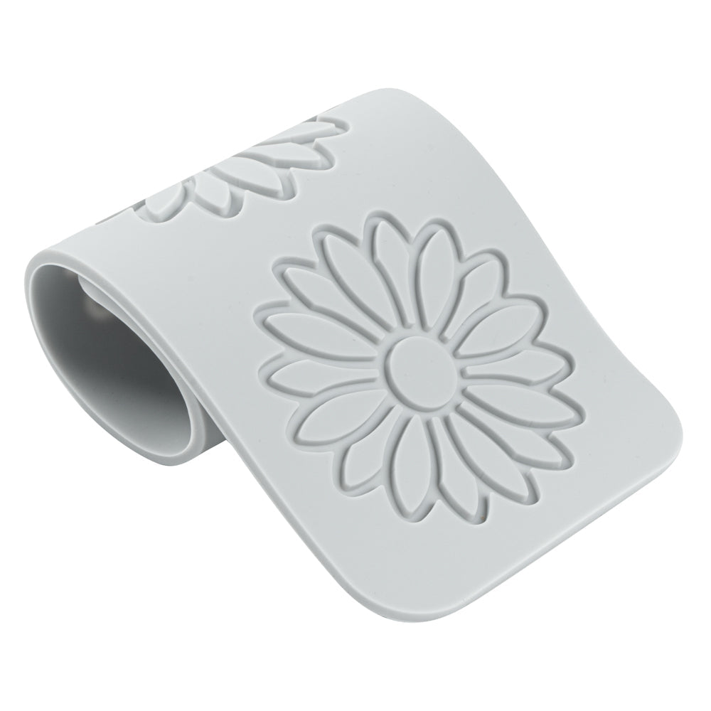 Pastry Tek Gray Silicone Flower Fondant Impression Mat - 1 count box