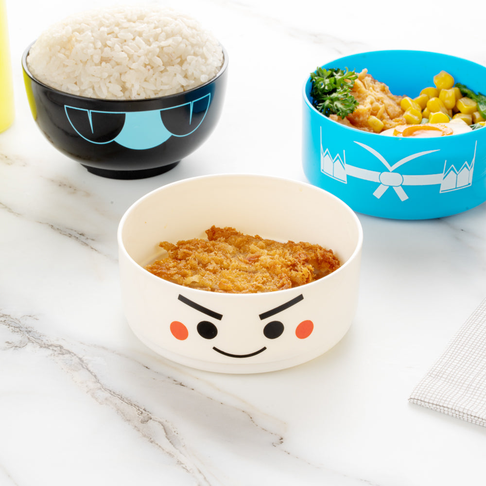 Bento Tek 22 oz Ichiro Kokeshi Bento Box - Two Tiers - 4 1/4" x 4 1/4" x 5 1/4" - 1 count box