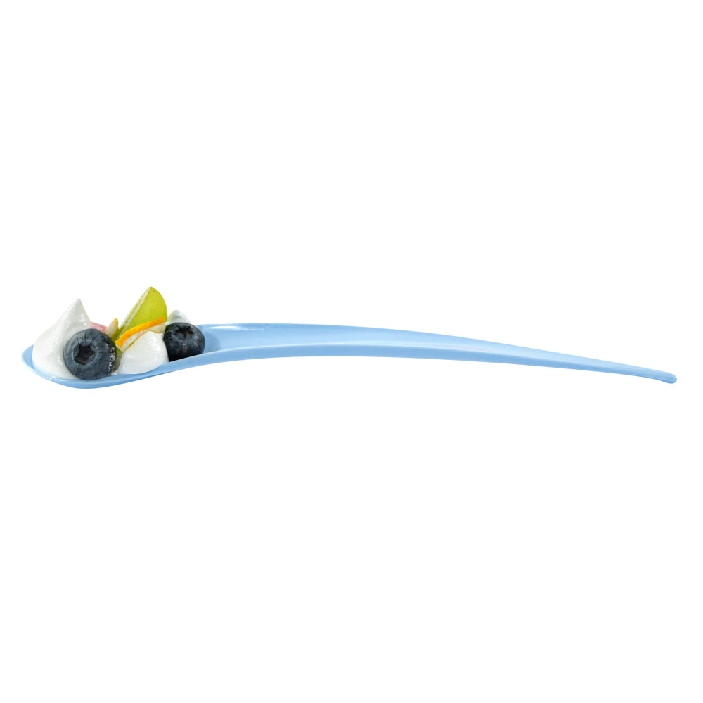 Chef 101 Blue Plastic Deco Party Spoon - 8" - 500 count box