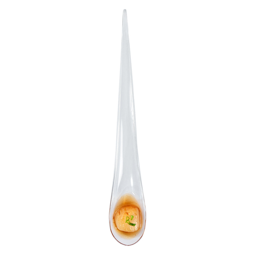 Chef 101 Clear Plastic Deco Party Spoon - 8" - 500 count box