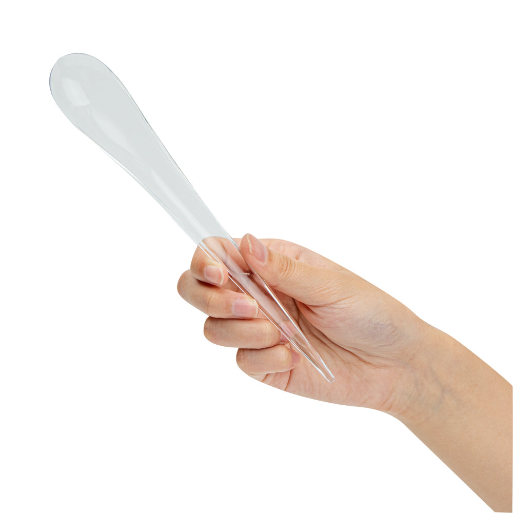 Chef 101 Clear Plastic Deco Party Spoon - 8" - 500 count box