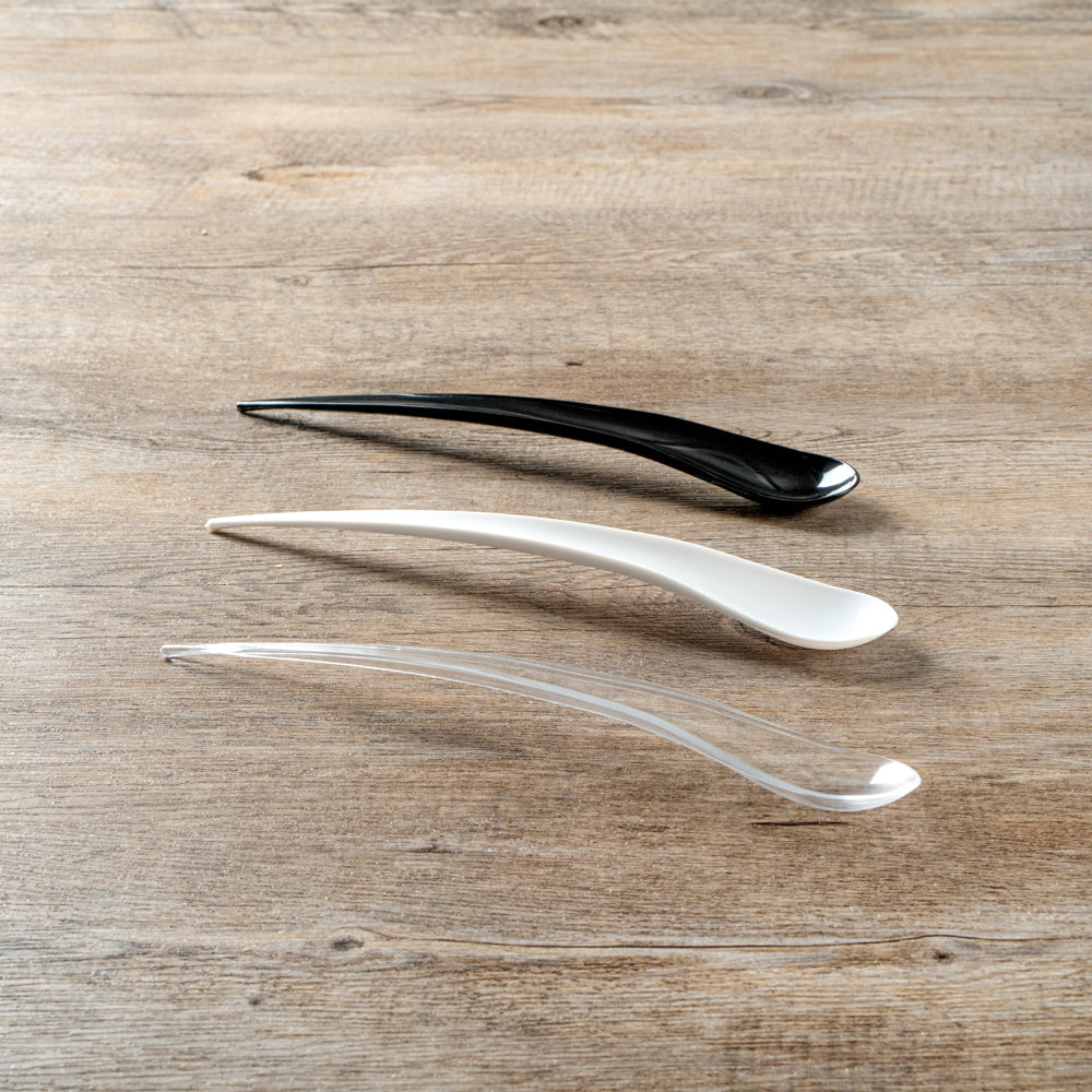 Chef 101 Clear Plastic Deco Party Spoon - 8" - 500 count box