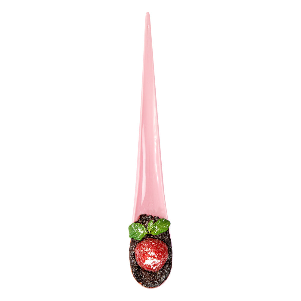 Chef 101 Pink Plastic Deco Party Spoon - 8" - 500 count box