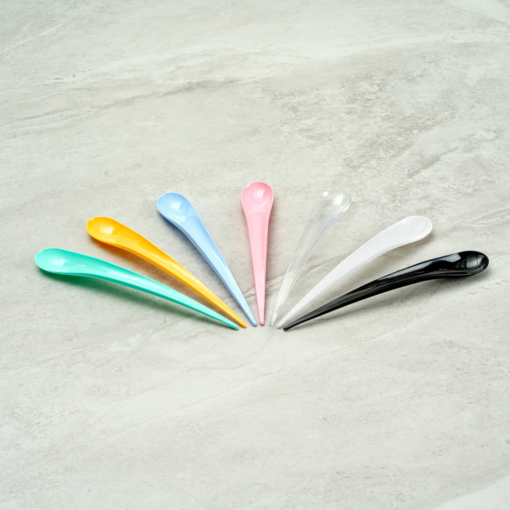 Chef 101 White Plastic Deco Party Spoon - 8" - 500 count box