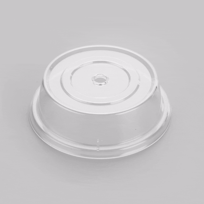 Cater Tek Clear Polycarbonate Plate Cover - 8 1/2" - 1 count box