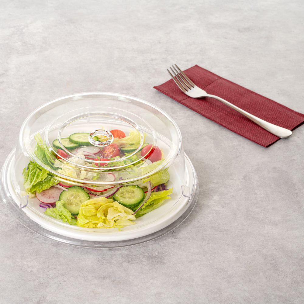 Cater Tek Clear Polycarbonate Plate Cover - 9 1/2" - 1 count box