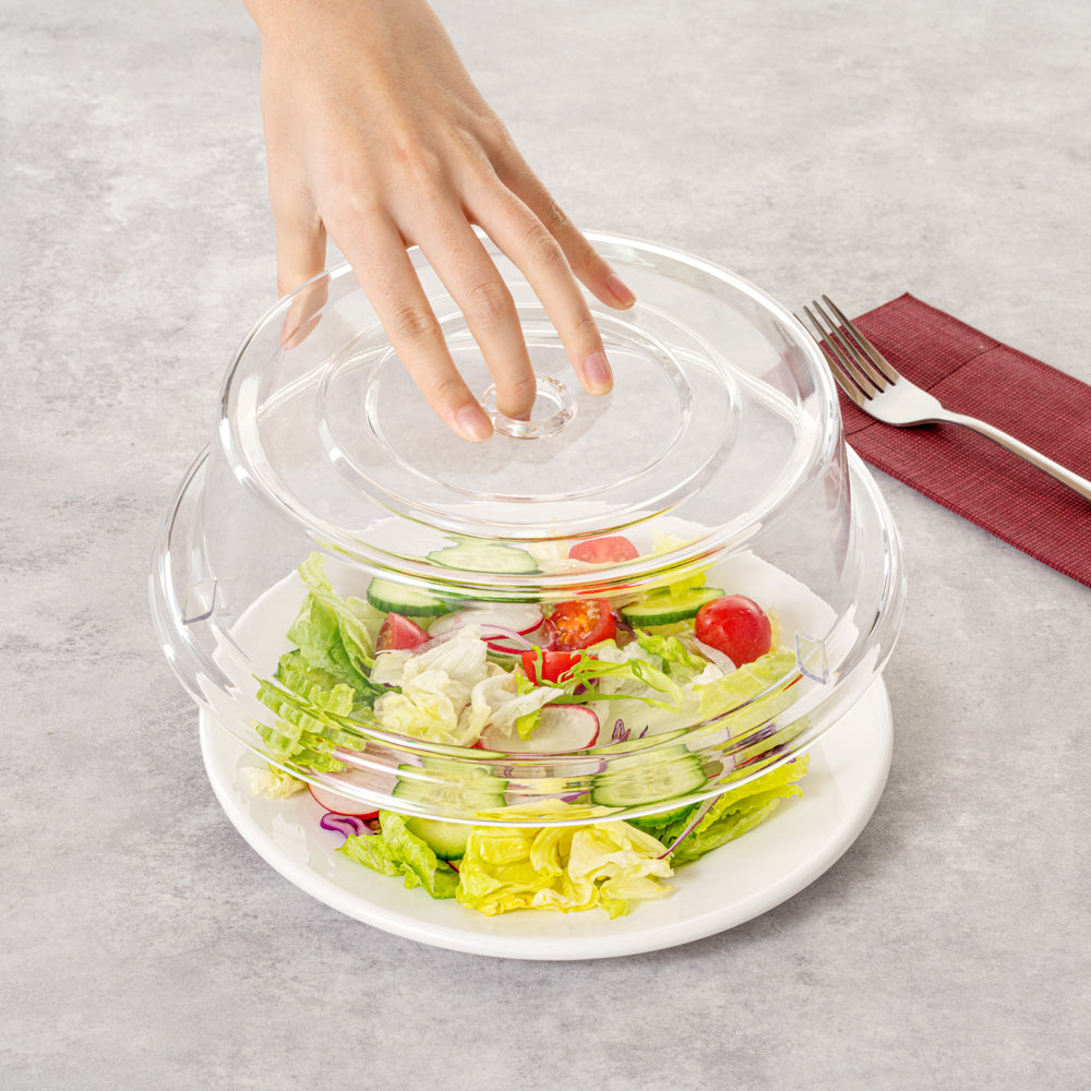 Cater Tek Clear Polycarbonate Plate Cover - 9 1/2" - 1 count box