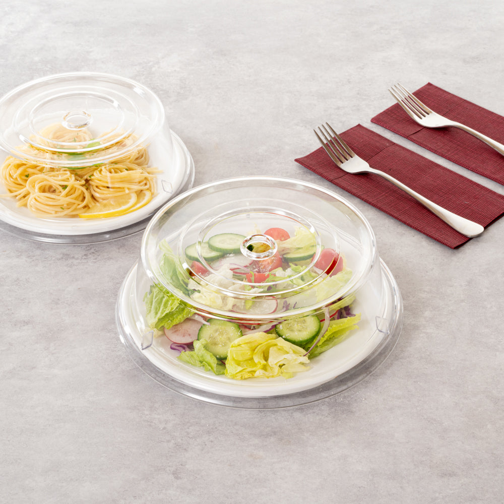 Cater Tek Clear Polycarbonate Plate Cover - 9 1/2" - 1 count box