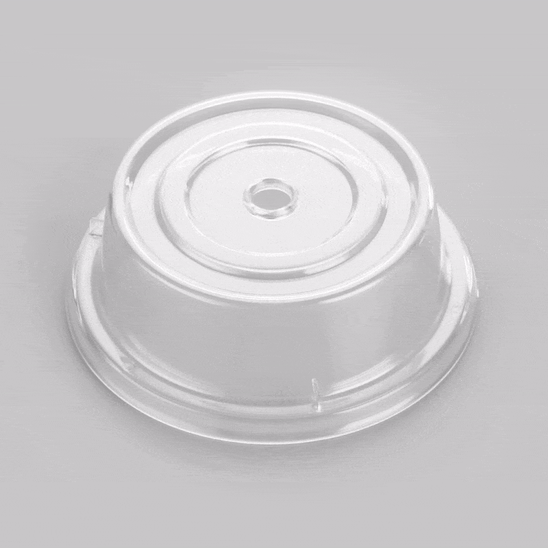 Cater Tek Clear Polycarbonate Plate Cover - 10 1/4" - 1 count box