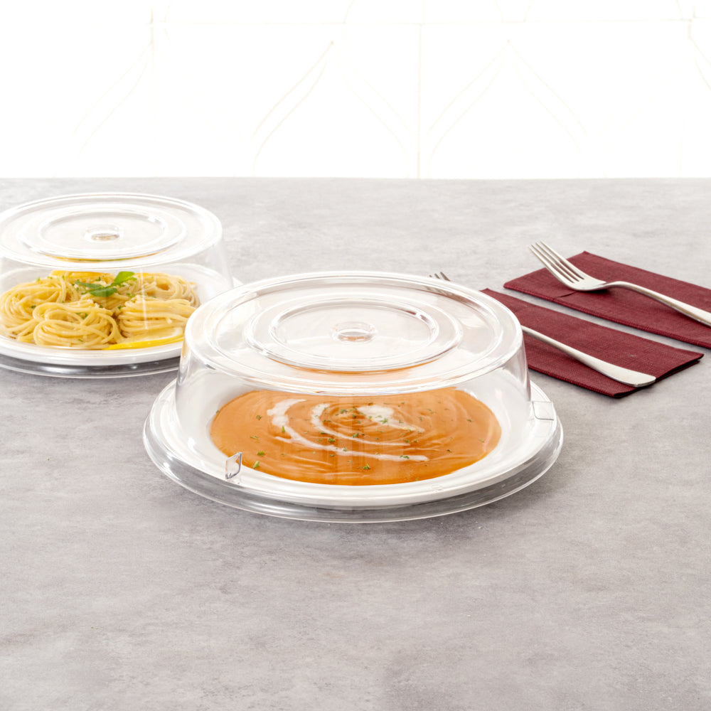 Cater Tek Clear Polycarbonate Plate Cover - 10 1/4" - 1 count box
