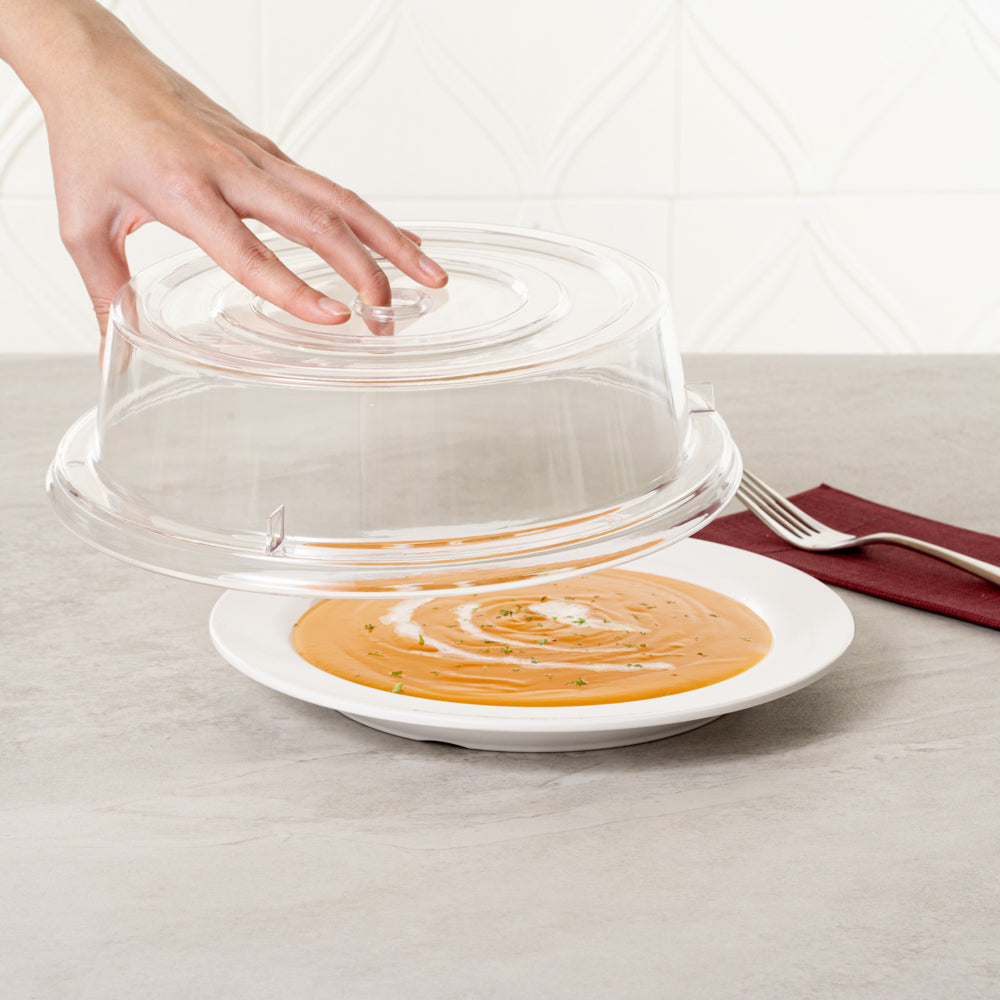 Cater Tek Clear Polycarbonate Plate Cover - 10 1/4" - 1 count box