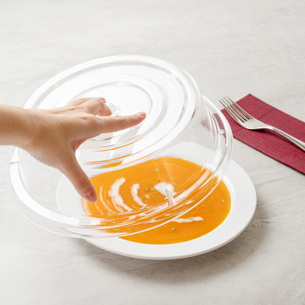 Cater Tek Clear Polycarbonate Plate Cover - 10 1/4" - 1 count box