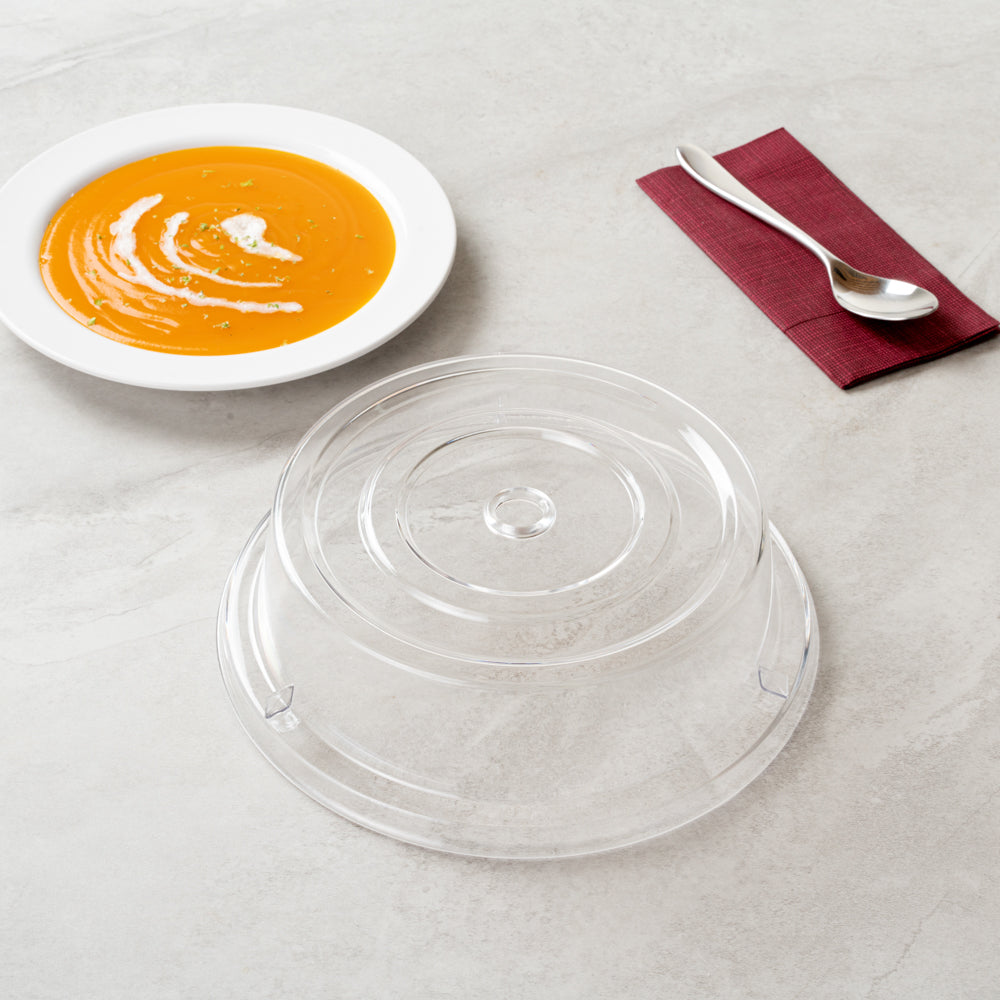 Cater Tek Clear Polycarbonate Plate Cover - 10 1/4" - 10 count box