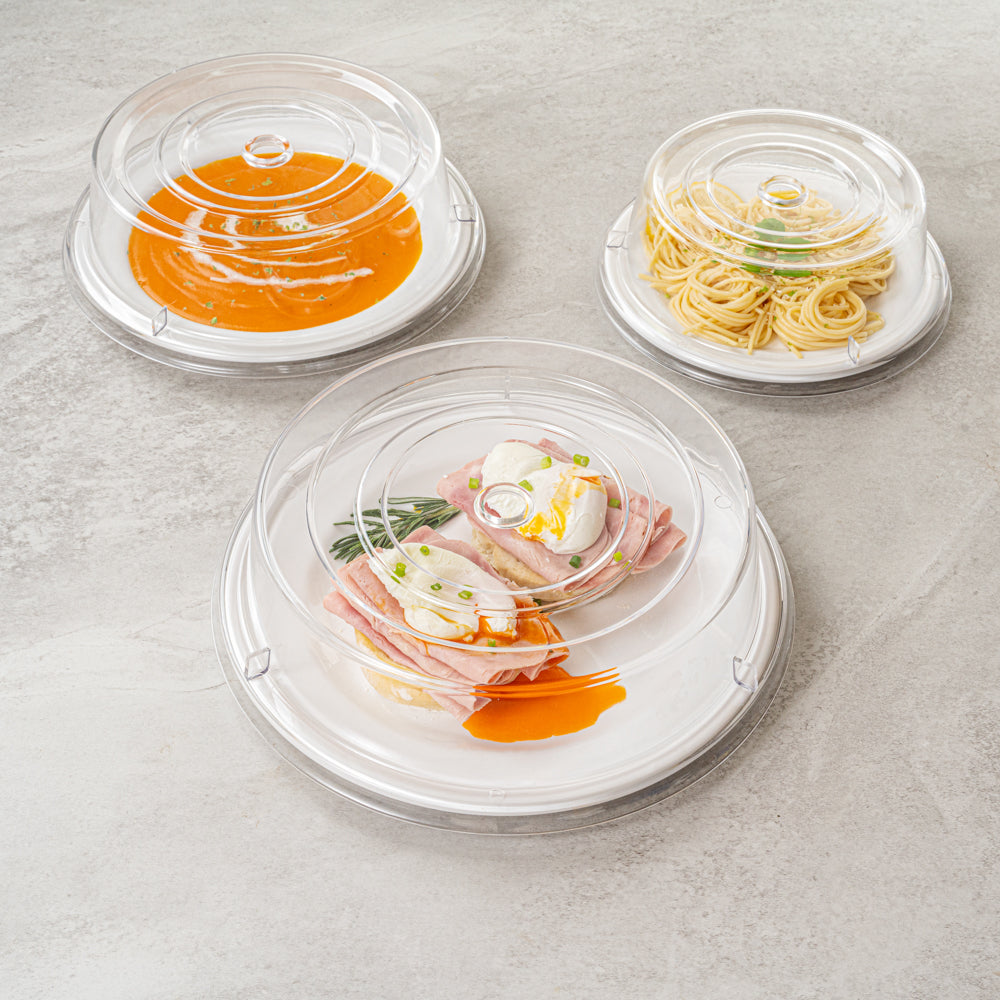 Cater Tek Clear Polycarbonate Plate Cover - 11" - 1 count box