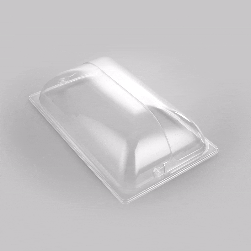 Cater Tek Clear Polycarbonate Plate Cover - Full Size - 21" x 13 1/4" - 1 count box