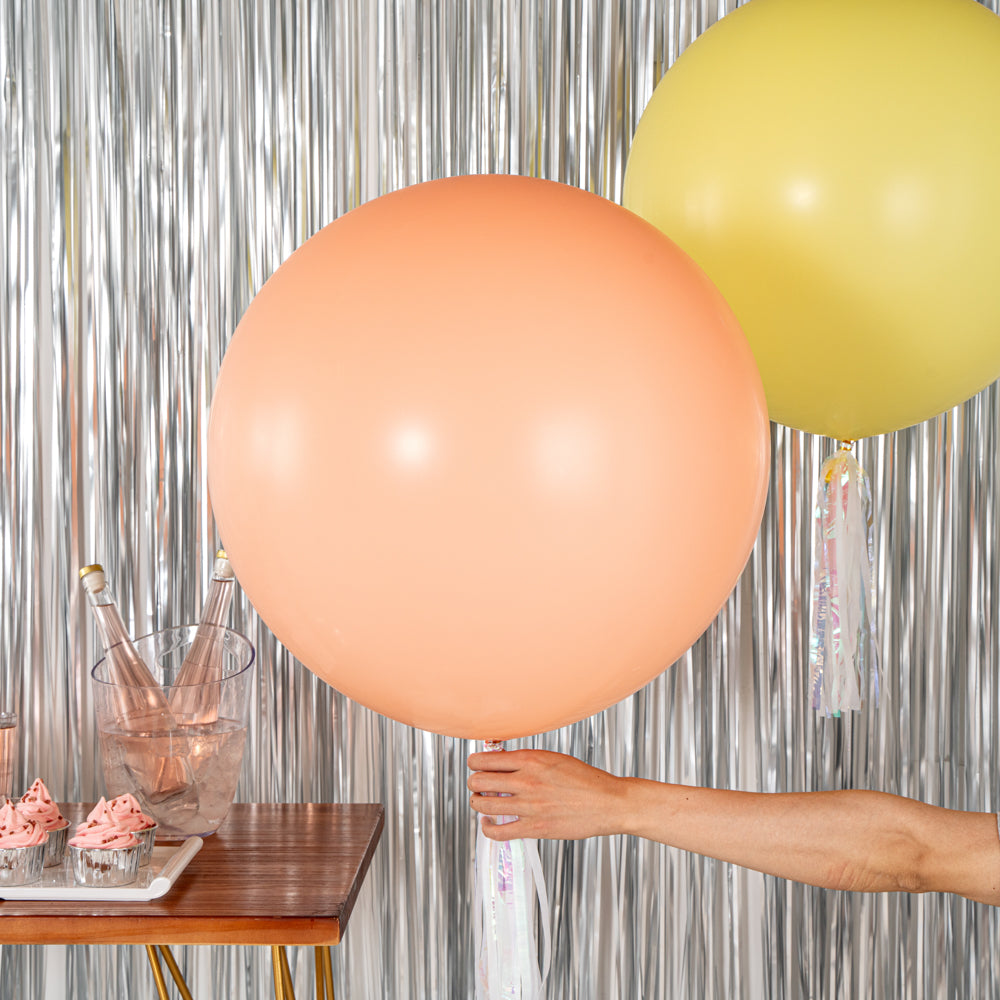 Balloonify Pastel Orange Latex Balloon - 36" - 10 count box