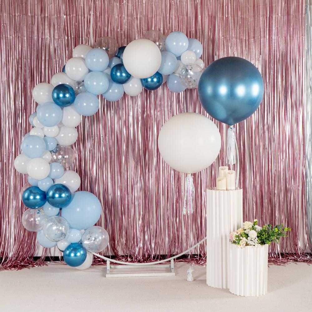 Balloonify Metallic Blue Latex Balloon - 36" - 10 count box