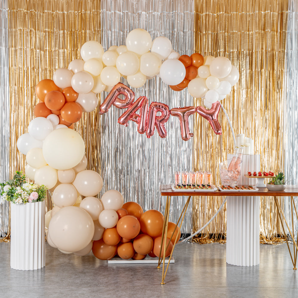 Balloonify Brown, Beige and White Balloon Arch / Garland Kit - 149 Pieces - 1 count box