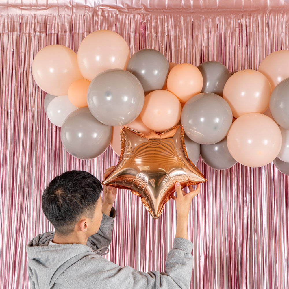 Balloonify Champagne Star Balloon Arch / Garland Kit - 129 Pieces - 1 count box