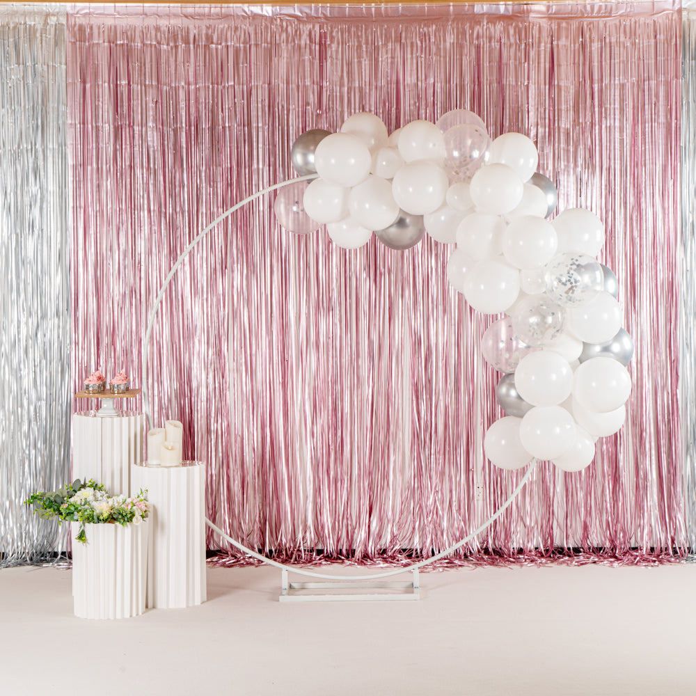 Balloonify White and Silver Balloon Arch / Garland Kit - 72 Pieces - 1 count box