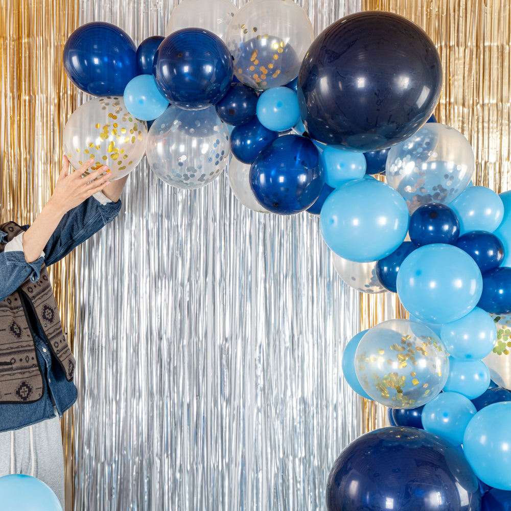 Balloonify Navy and Sky Blue Balloon Arch / Garland Kit - 106 Pieces - 1 count box
