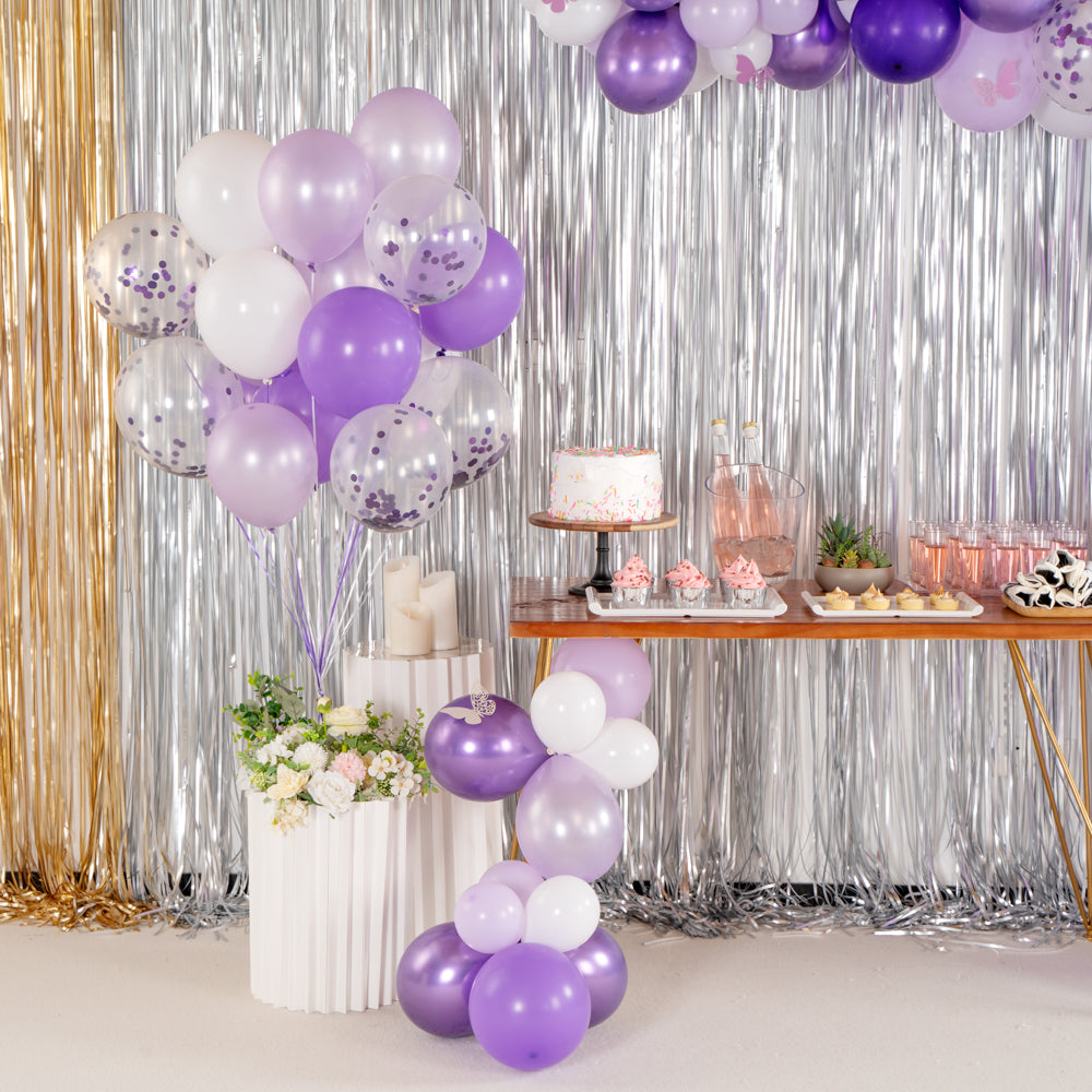 Balloonify Purple Confetti Balloon Set - 20 Pieces - 1 count box