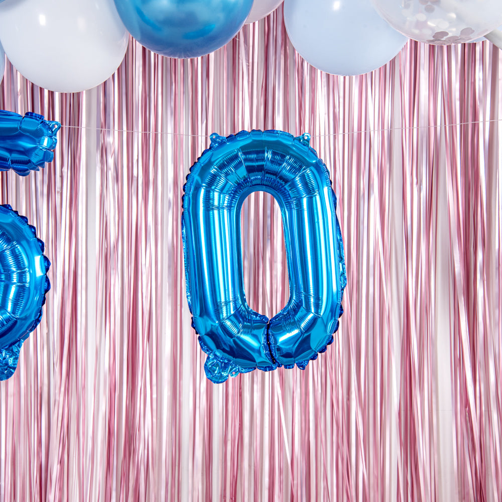 Balloonify Blue Mylar Number 0 Balloon - 16" - 1 count box