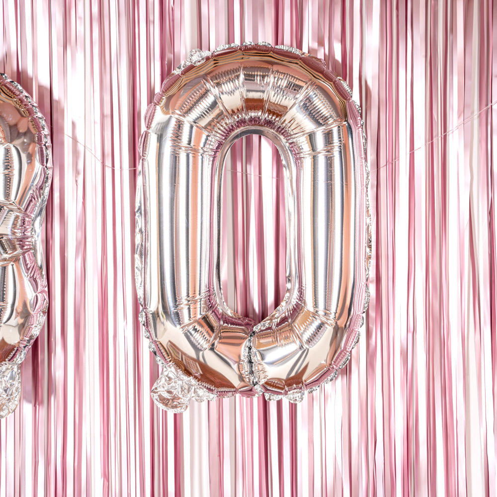 Balloonify Silver Mylar Number 0 Balloon - 16" - 1 count box