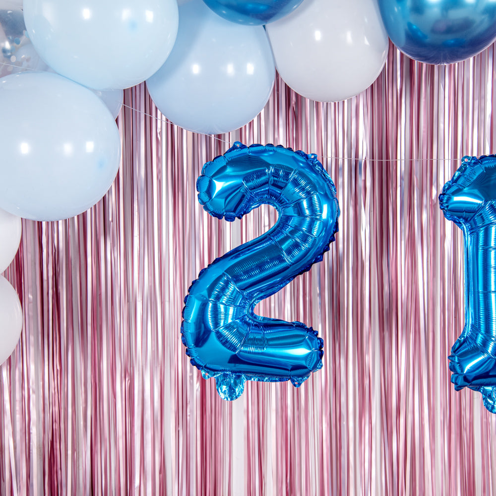 Balloonify Blue Mylar Number 2 Balloon - 16" - 1 count box