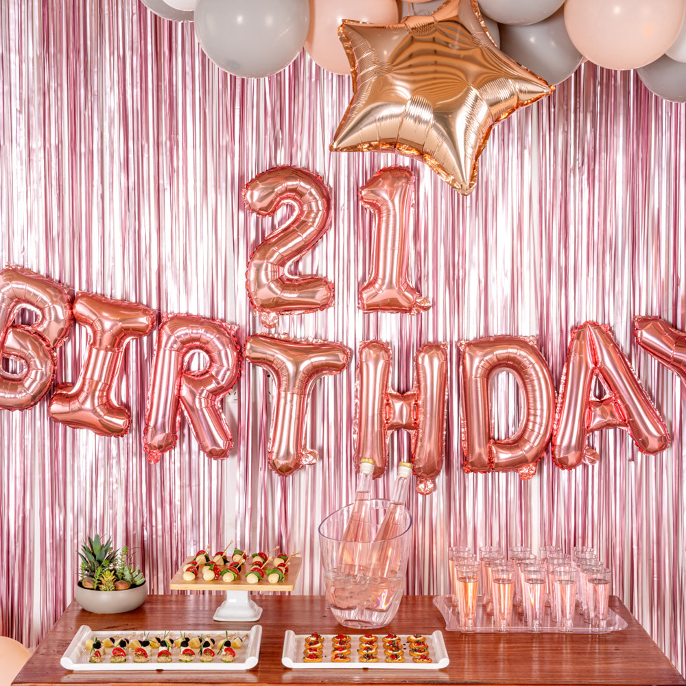 Balloonify Rose Gold Mylar Number 2 Balloon - 16" - 1 count box