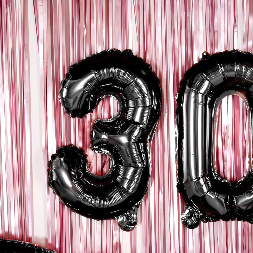 Balloonify Black Mylar Number 3 Balloon - 16" - 1 count box