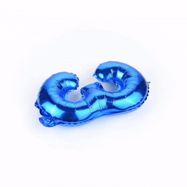 Balloonify Blue Mylar Number 3 Balloon - 16" - 1 count box