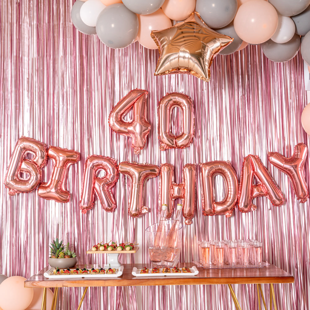 Balloonify Rose Gold Mylar Number 4 Balloon - 16" - 1 count box