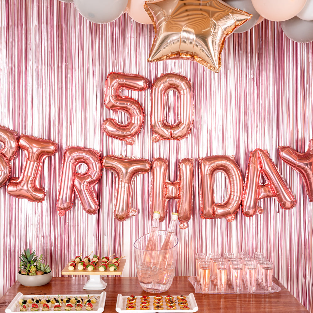 Balloonify Rose Gold Mylar Number 5 Balloon - 16" - 1 count box