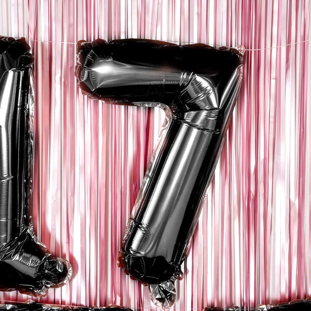 Balloonify Black Mylar Number 7 Balloon - 16" - 1 count box