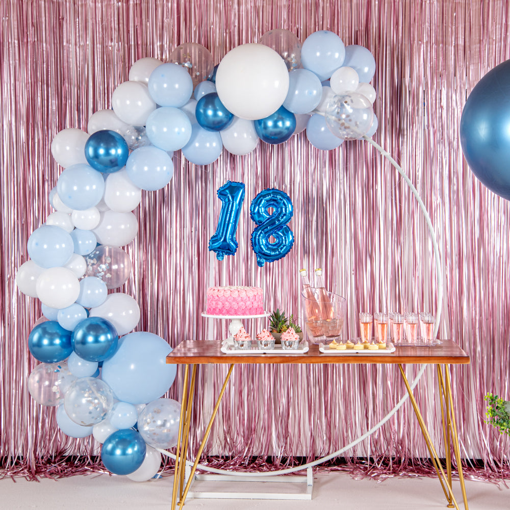 Balloonify Blue Mylar Number 8 Balloon - 16" - 1 count box