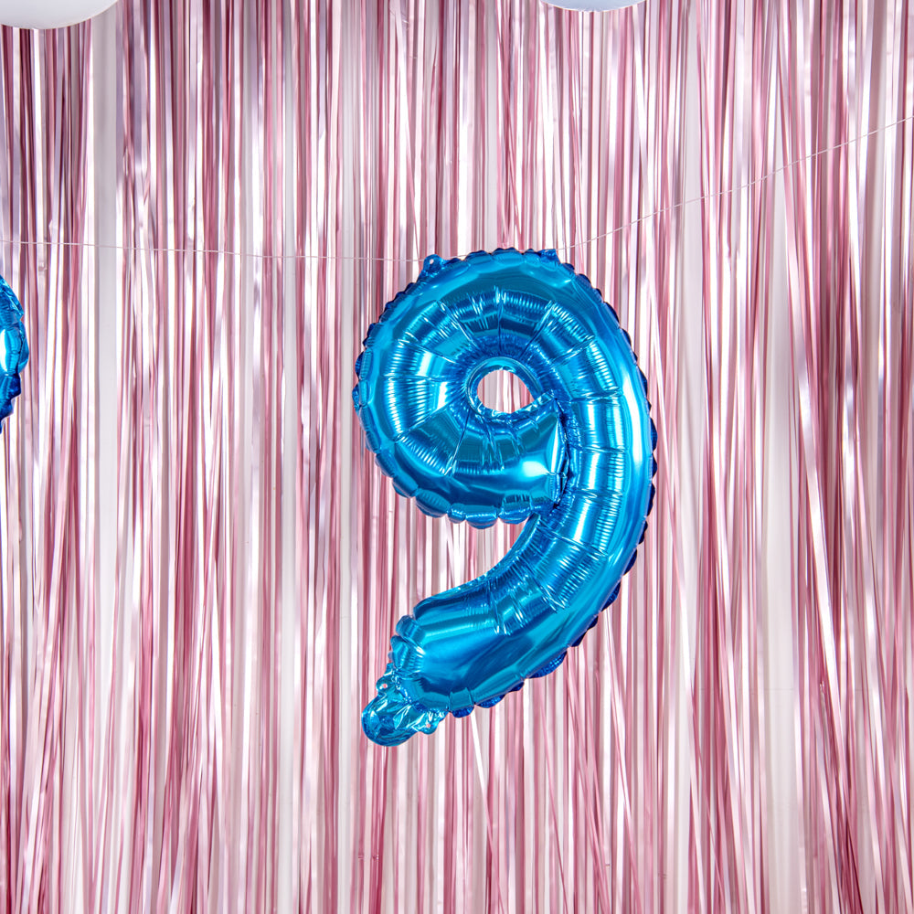 Balloonify Blue Mylar Number 9 Balloon - 16" - 1 count box