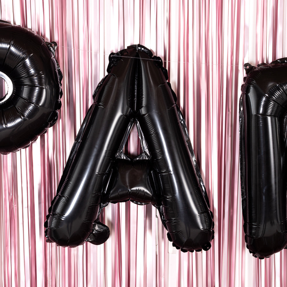 Balloonify Black Mylar Letter A Balloon - 16" - 1 count box