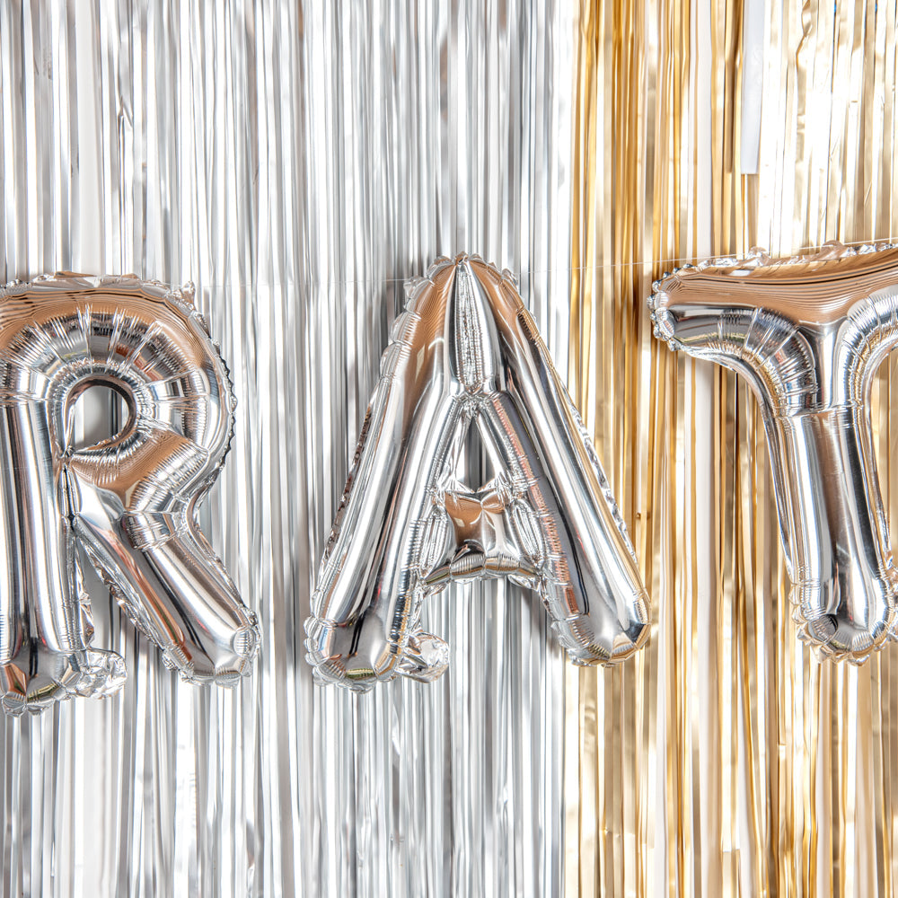 Balloonify Silver Mylar Letter A Balloon - 16" - 1 count box