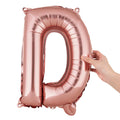 Balloonify Rose Gold Mylar Letter D Balloon - 16" - 1 count box