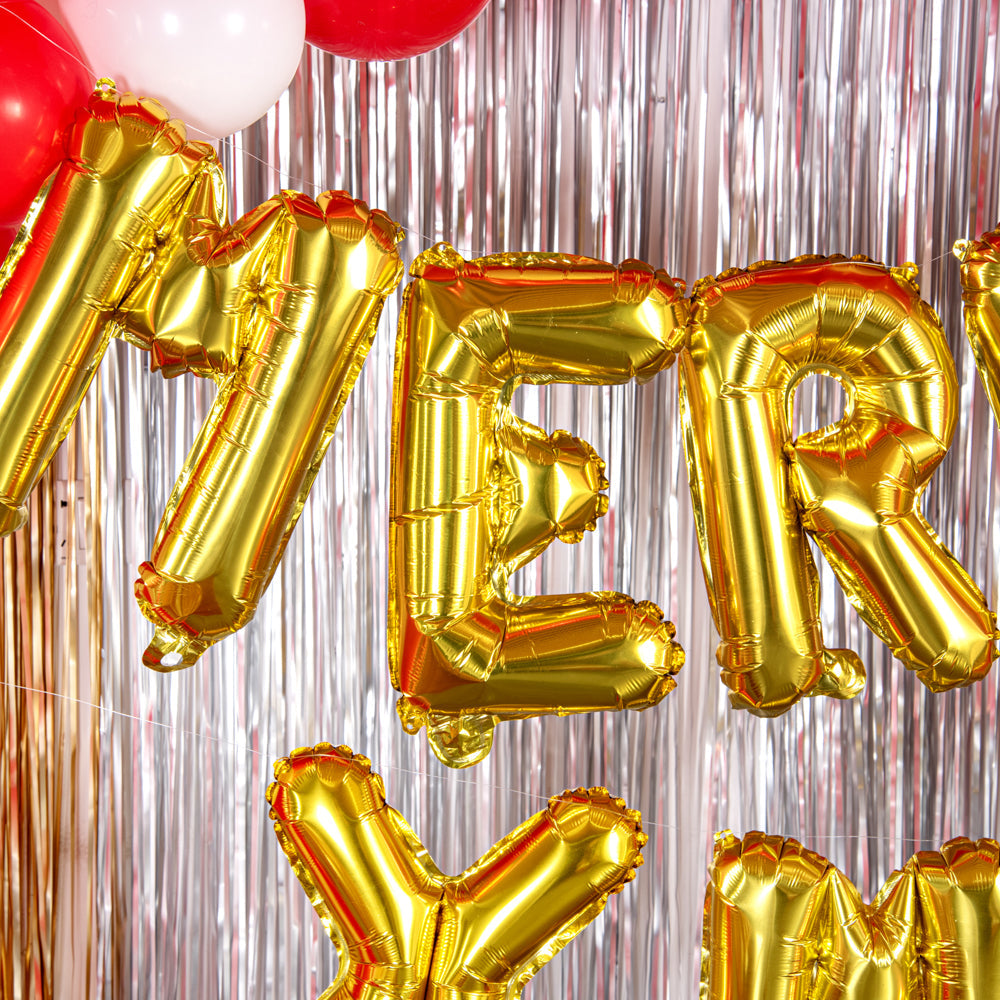 Balloonify Gold Mylar Letter E Balloon - 16" - 1 count box