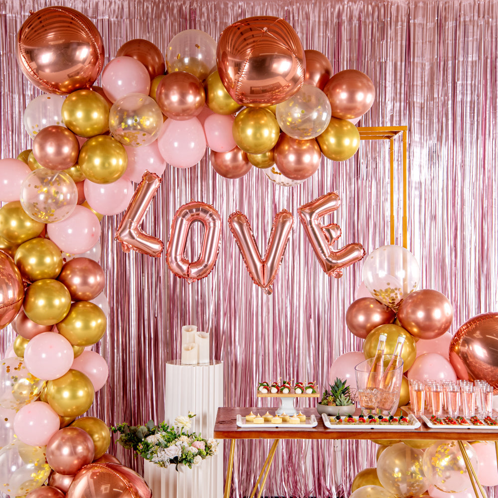 Balloonify Rose Gold Mylar Letter E Balloon - 16" - 1 count box