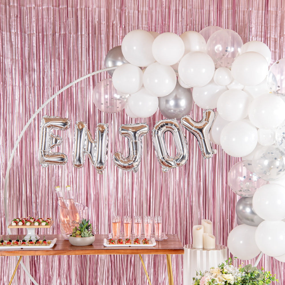 Balloonify Silver Mylar Letter E Balloon - 16" - 1 count box