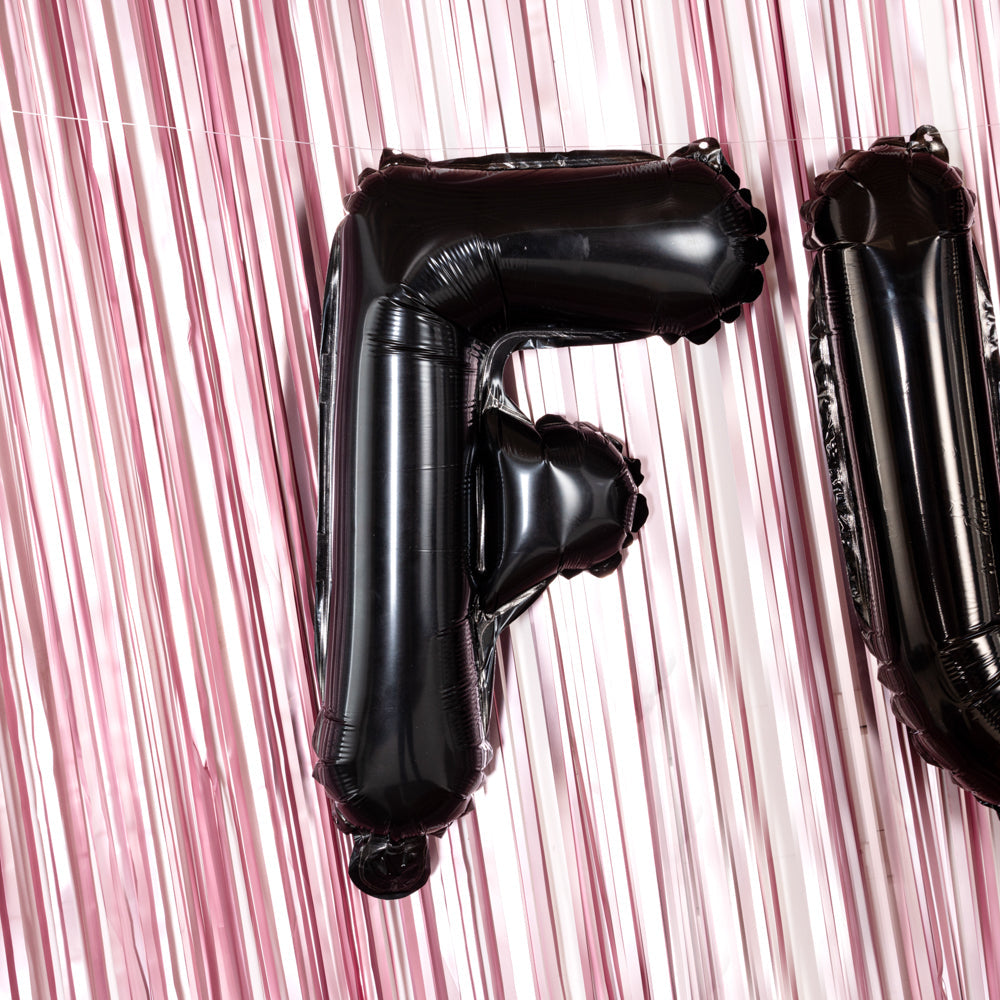 Balloonify Black Mylar Letter F Balloon - 16" - 1 count box