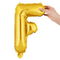 Balloonify Gold Mylar Letter F Balloon - 16" - 1 count box
