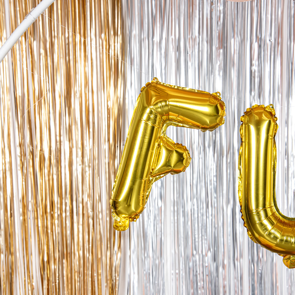Balloonify Gold Mylar Letter F Balloon - 16" - 1 count box